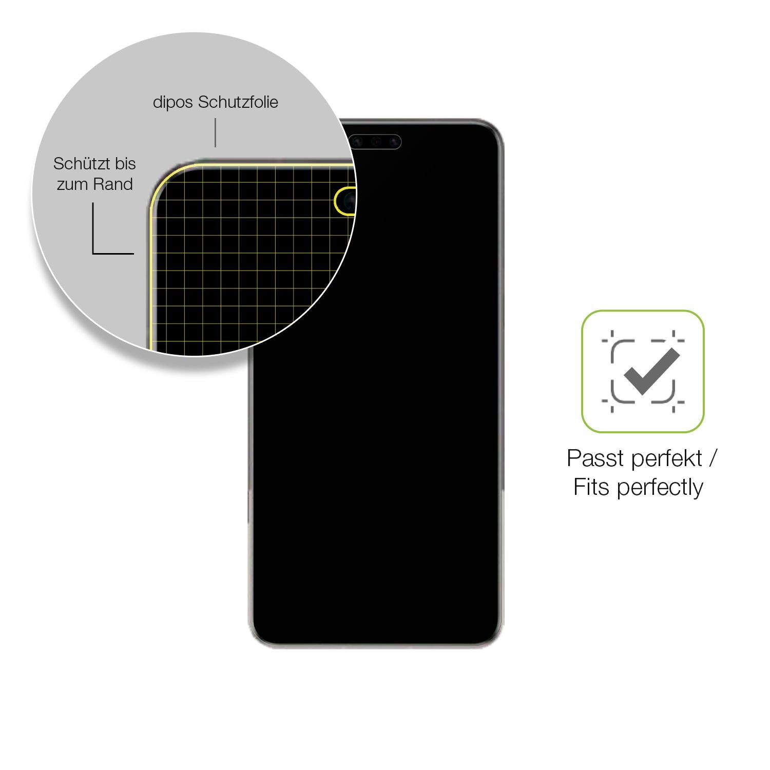 2x Full Cover Schutzfolie matt für Huawei Mate 60  (6)