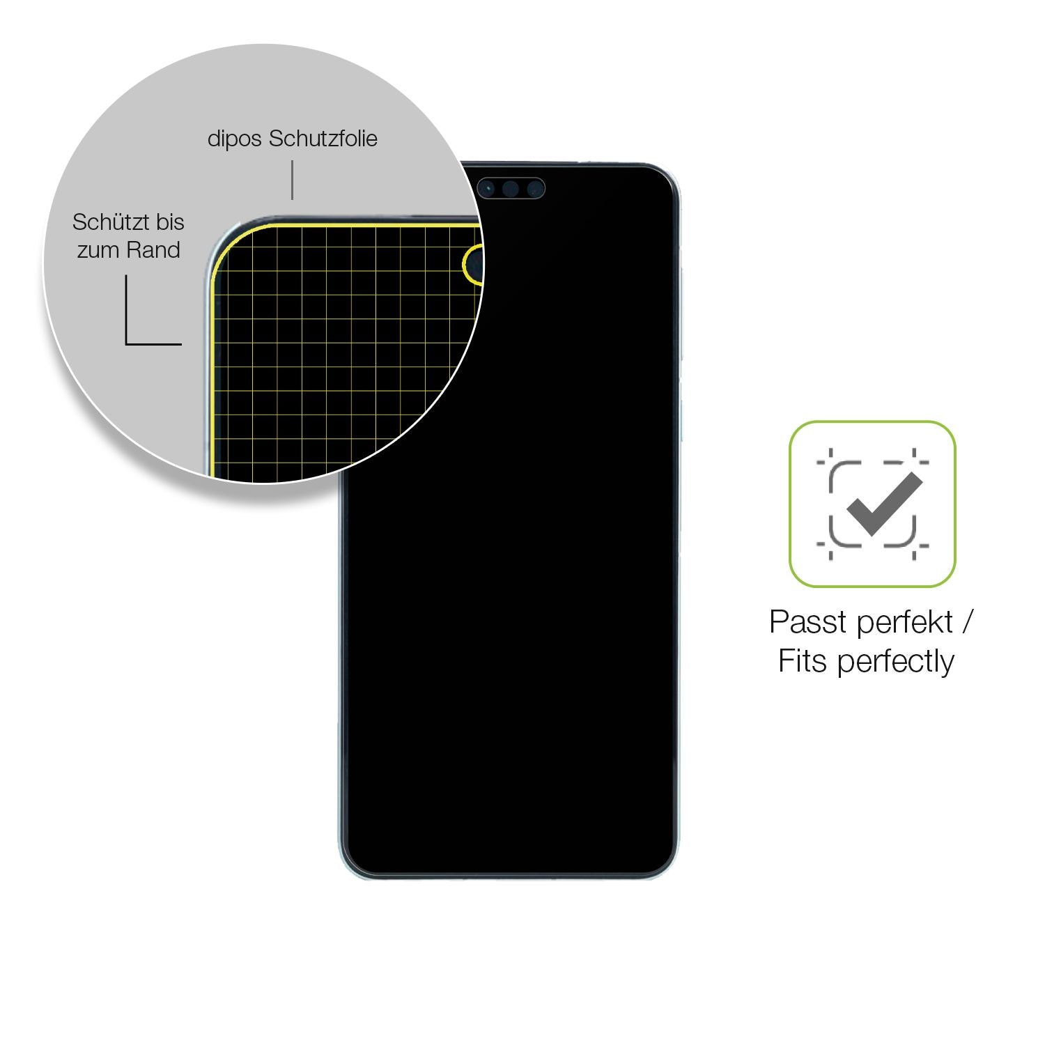 2x Full Cover Schutzfolie matt für Huawei Mate 60  (6)