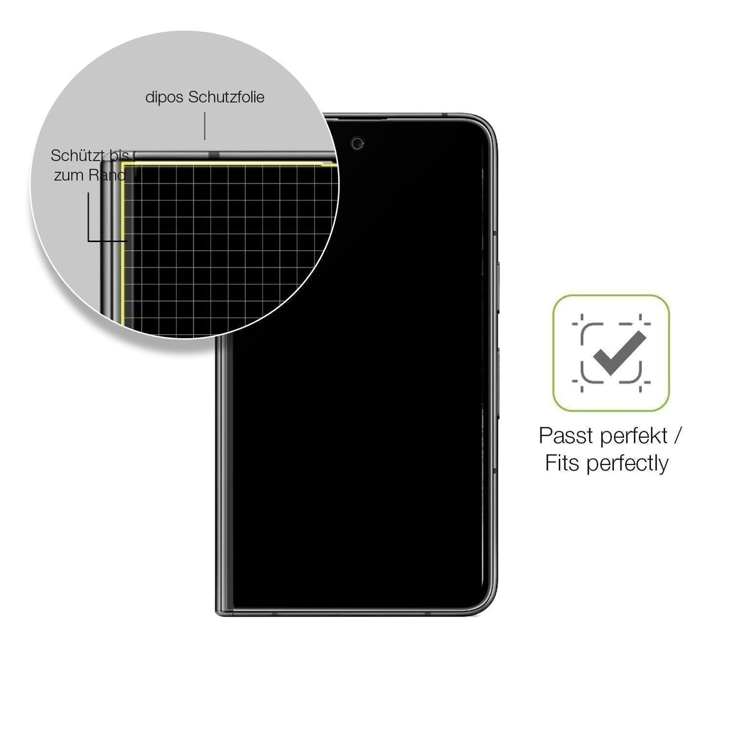 2x Full Cover Schutzfolie matt für Google Pixel Fo (6)