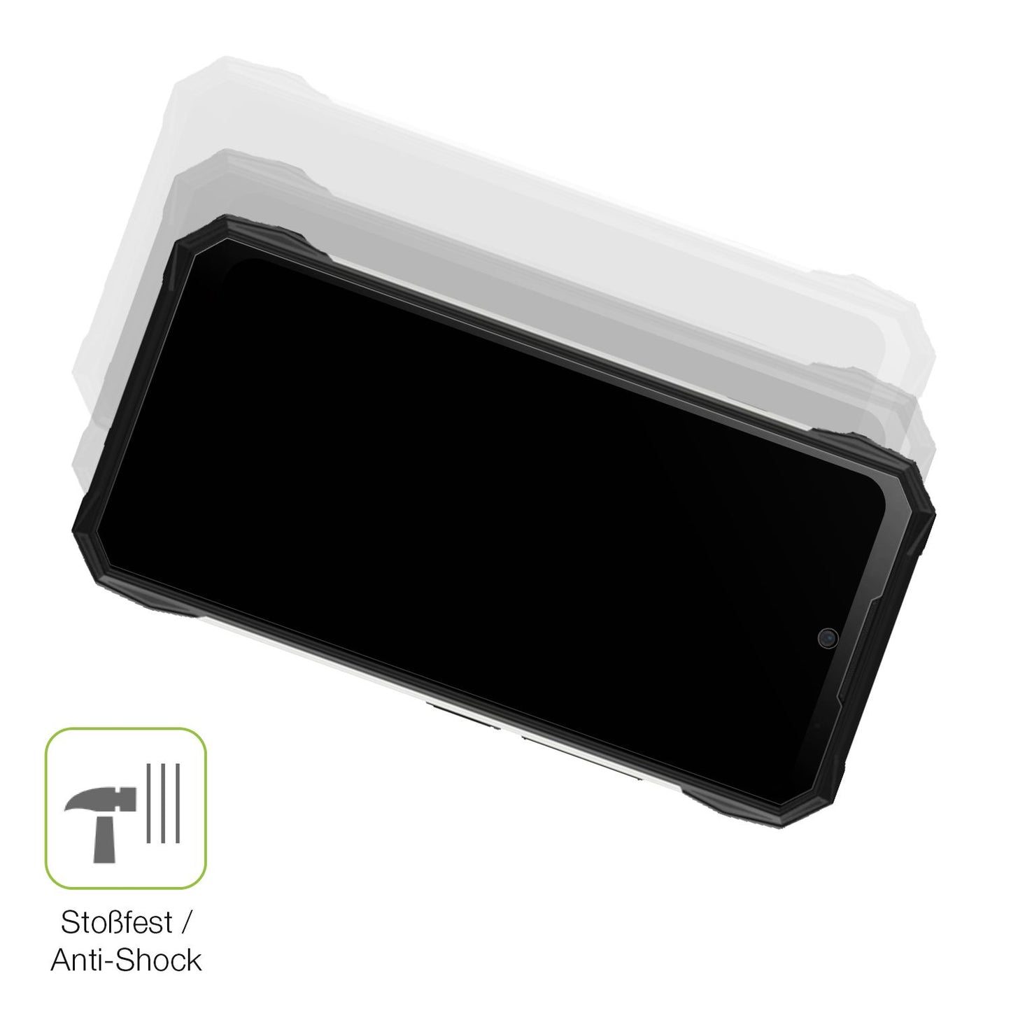 2x Full Cover Schutzfolie matt für Doogee S89 Pro (4)