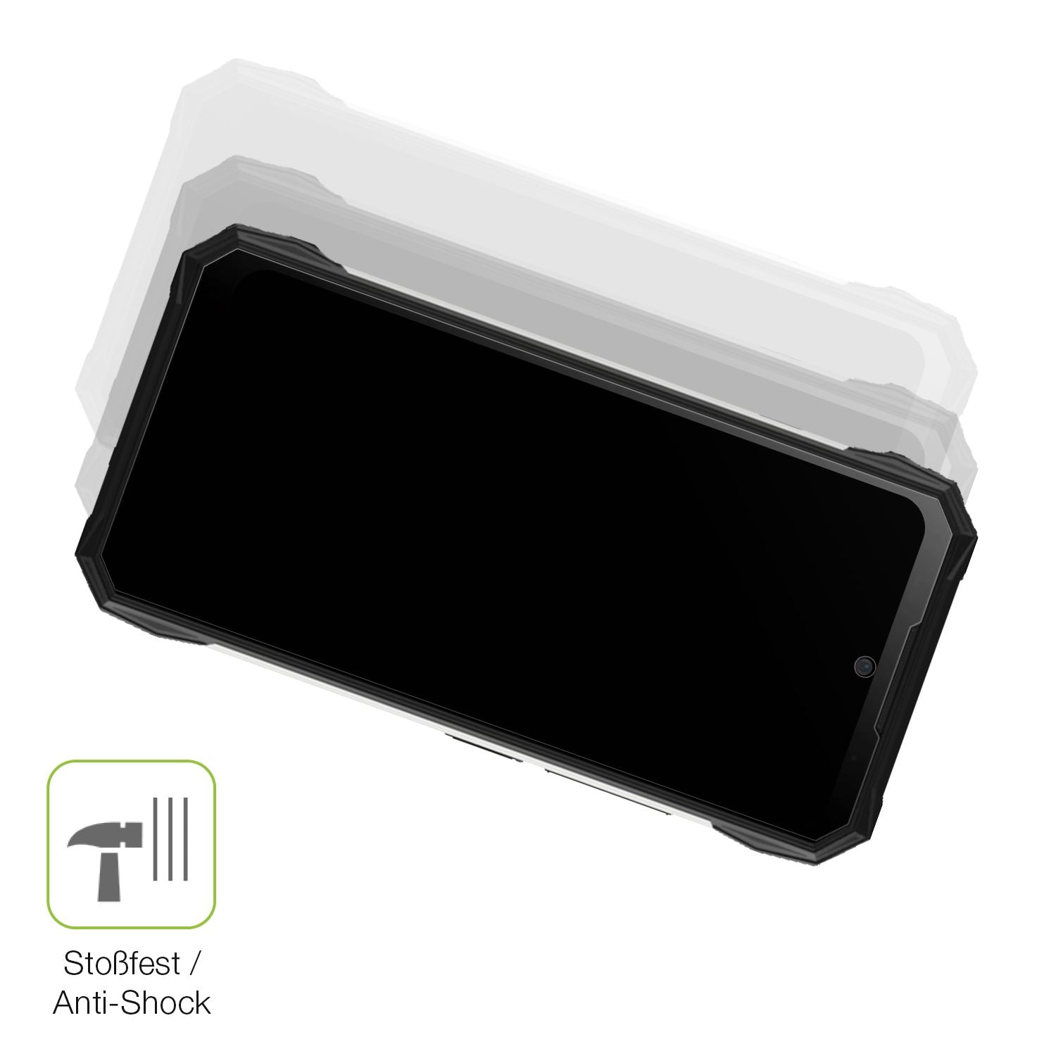 2x Full Cover Schutzfolie matt für Doogee S89 Pro (4)