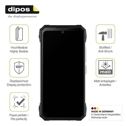 2x Full Cover Schutzfolie matt für Doogee S89 Pro (7)