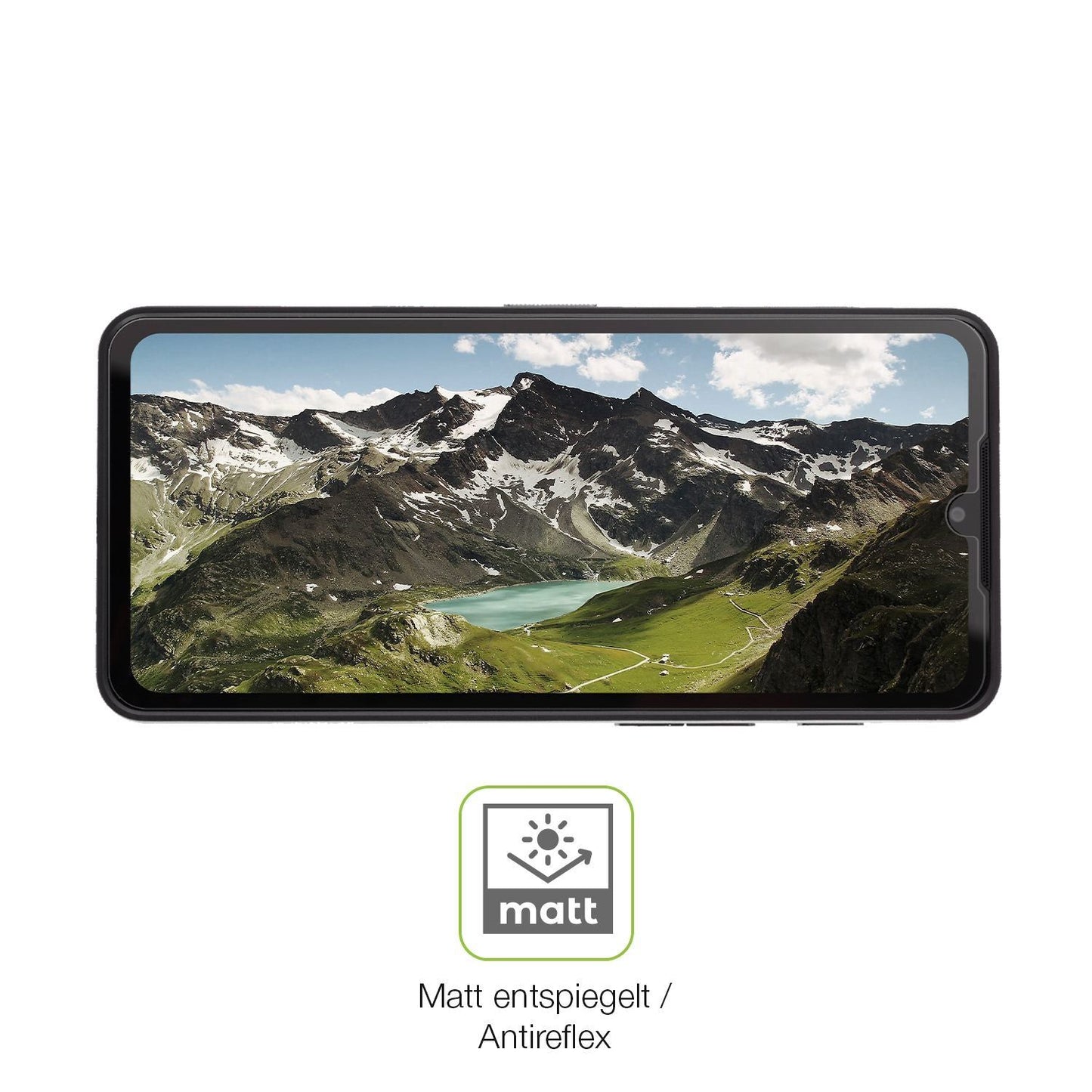 2x Full Cover Schutzfolie matt für Cat S75 (5)