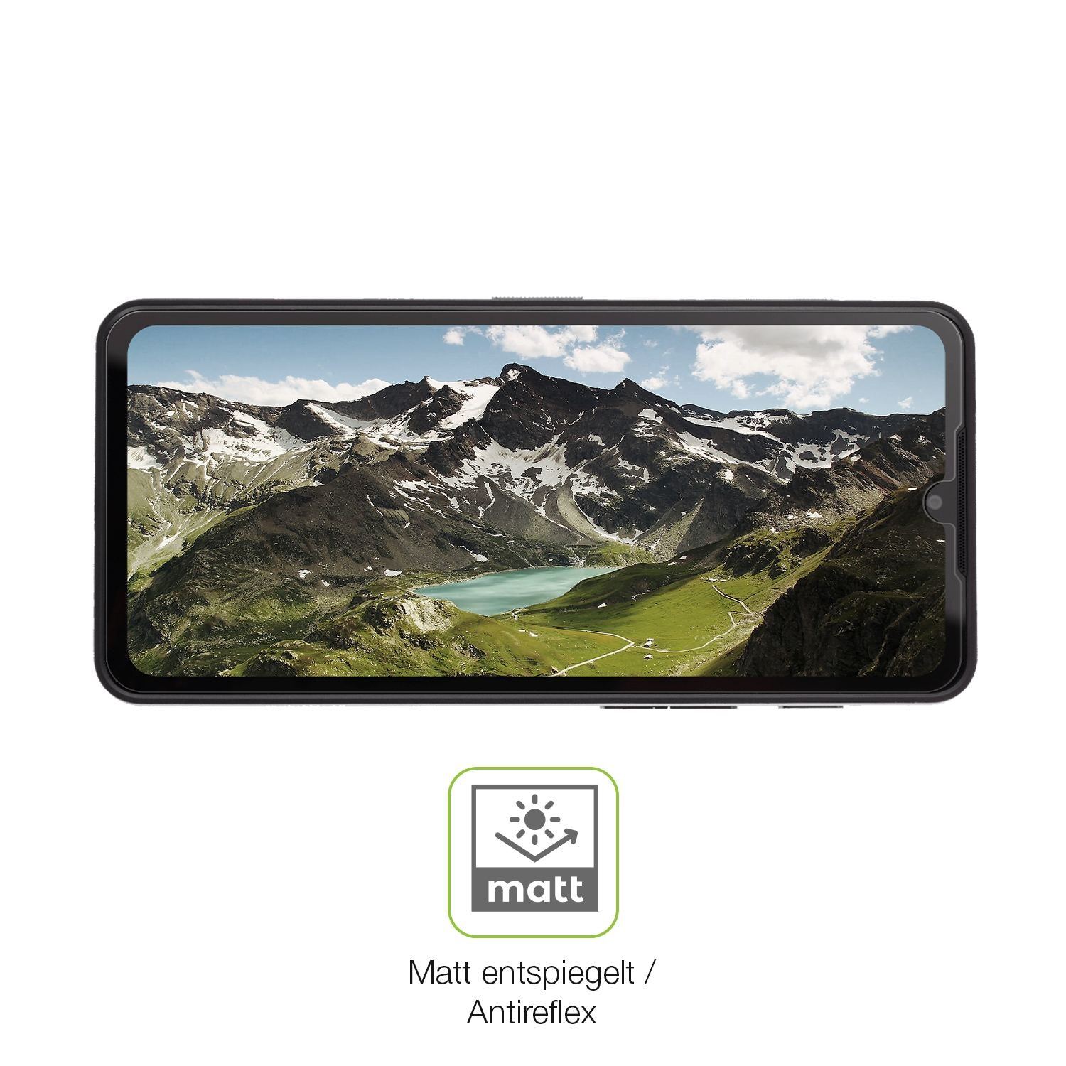 2x Full Cover Schutzfolie matt für Cat S75 (5)