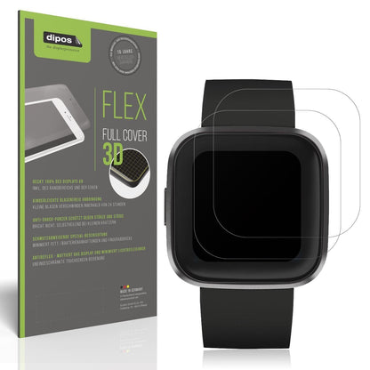 2x Full Cover Schutzfolie matt für Fitbit Versa 2 (1)