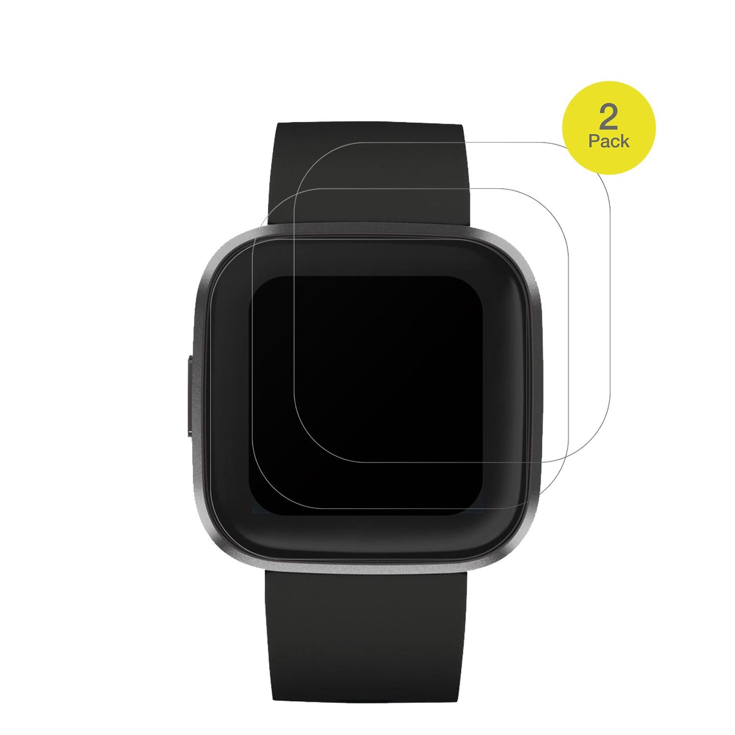 2x Full Cover Schutzfolie matt für Fitbit Versa 2 (2)