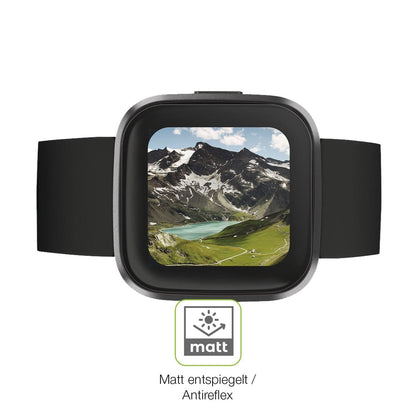 2x Full Cover Schutzfolie matt für Fitbit Versa 2 (5)