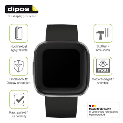 2x Full Cover Schutzfolie matt für Fitbit Versa 2 (7)