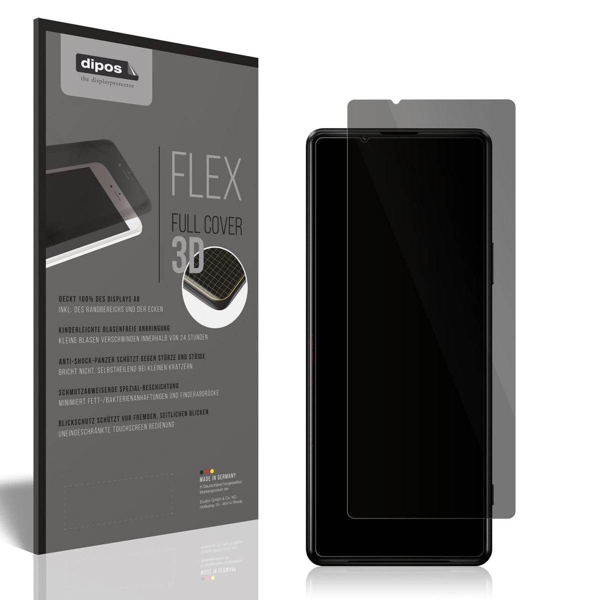 Full Cover Privacy Blickschutzfolie für Sony Xperi (1)