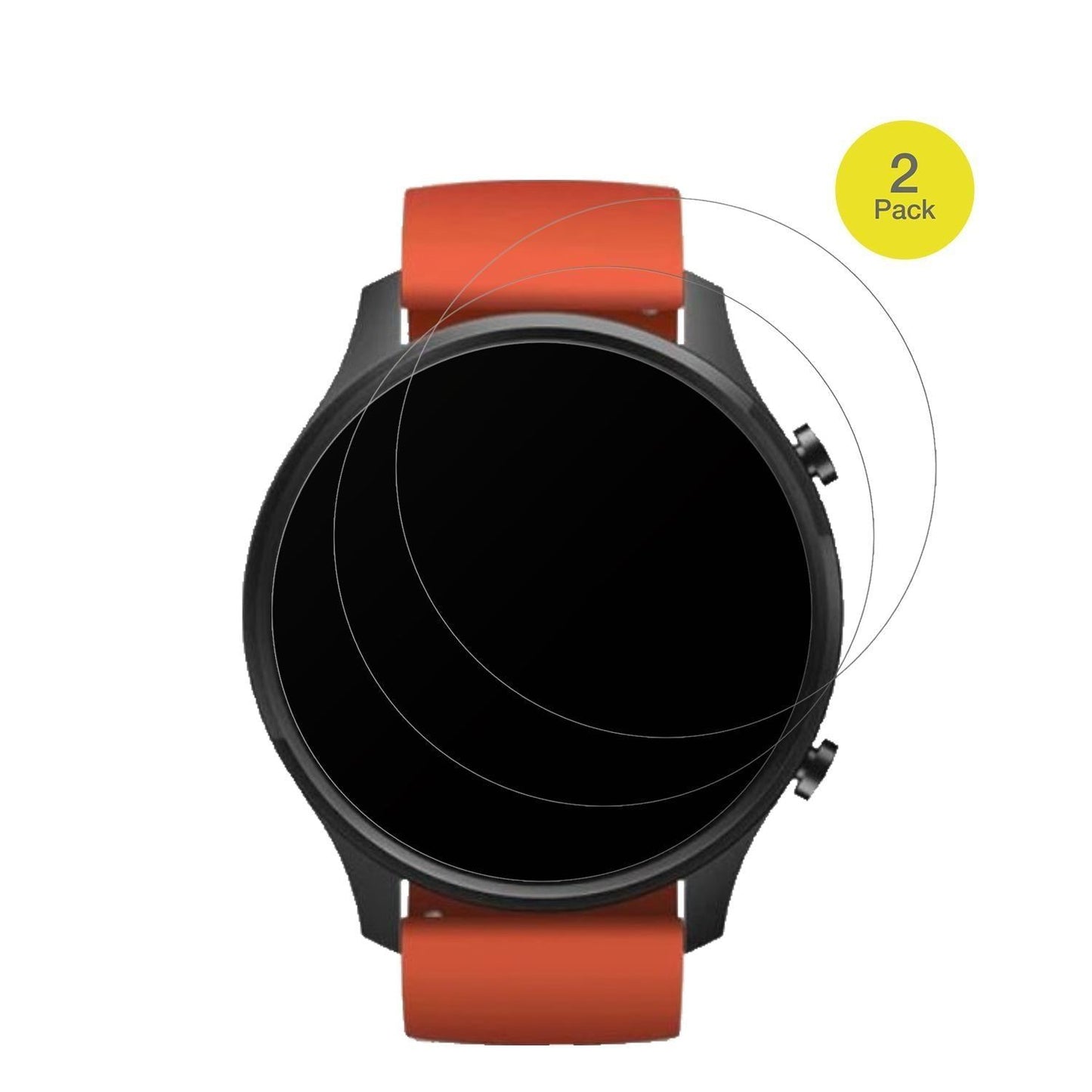 2x Full Cover Schutzfolie matt für Xiaomi Mi Watch (2)