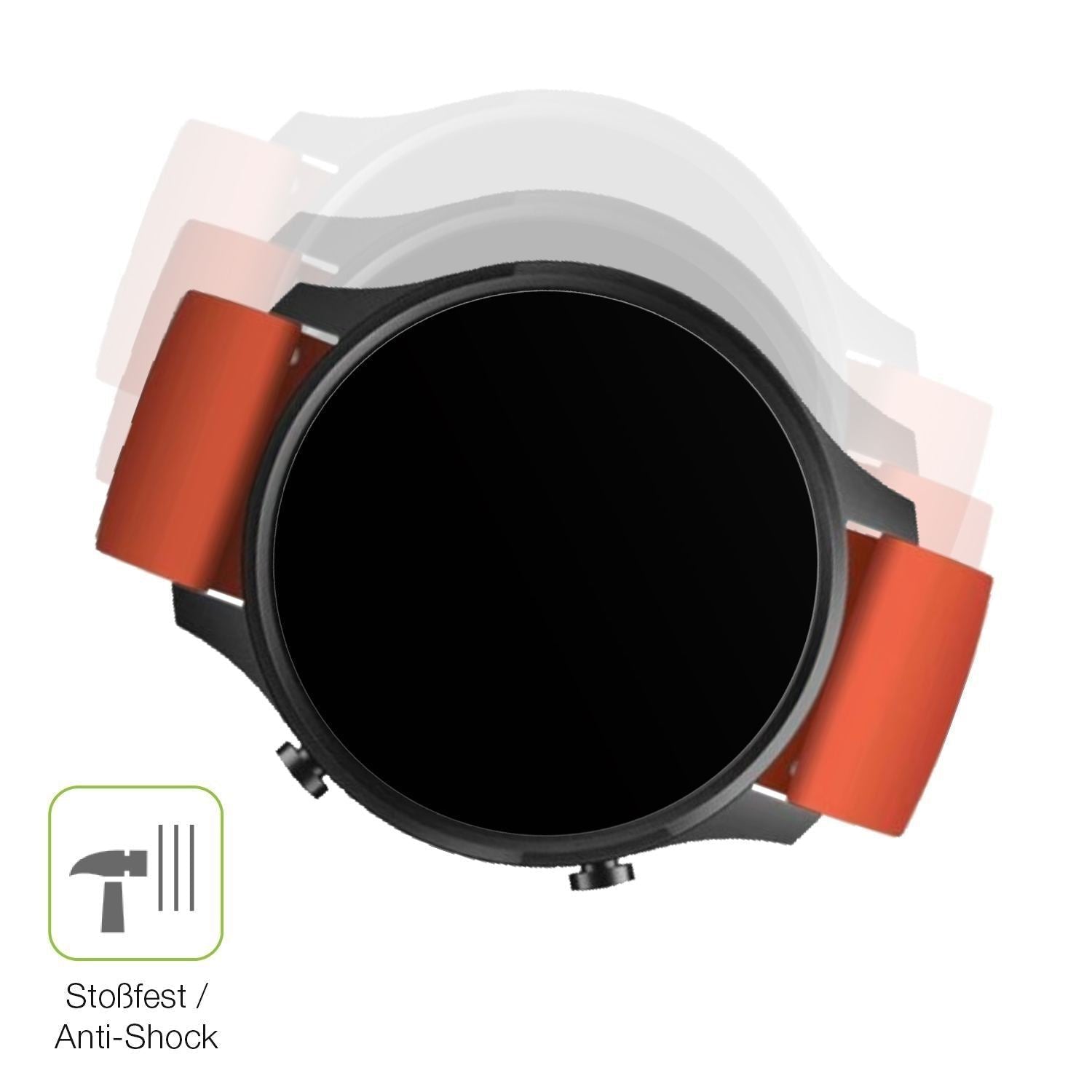 2x Full Cover Schutzfolie matt für Xiaomi Mi Watch (4)