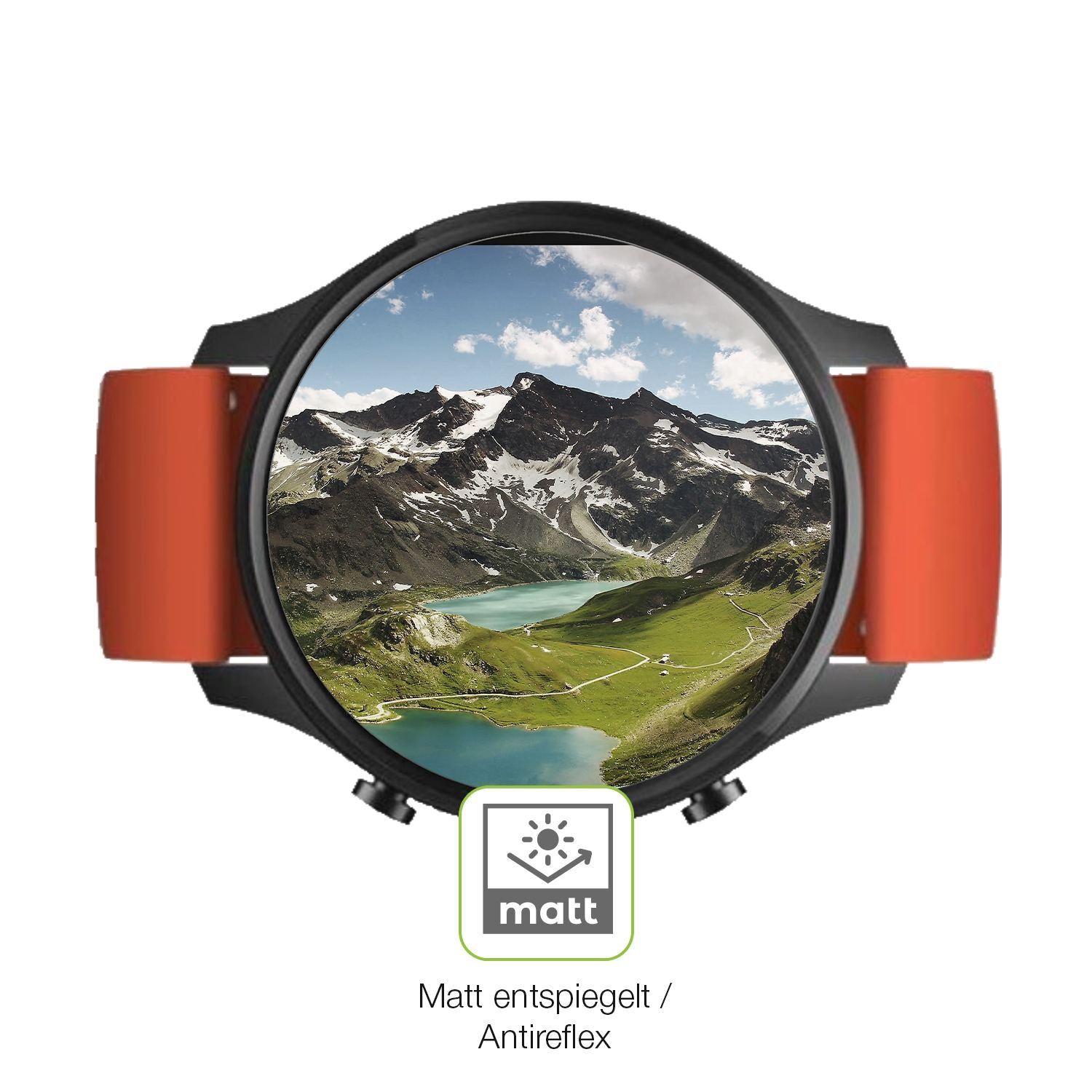 2x Full Cover Schutzfolie matt für Xiaomi Mi Watch (5)