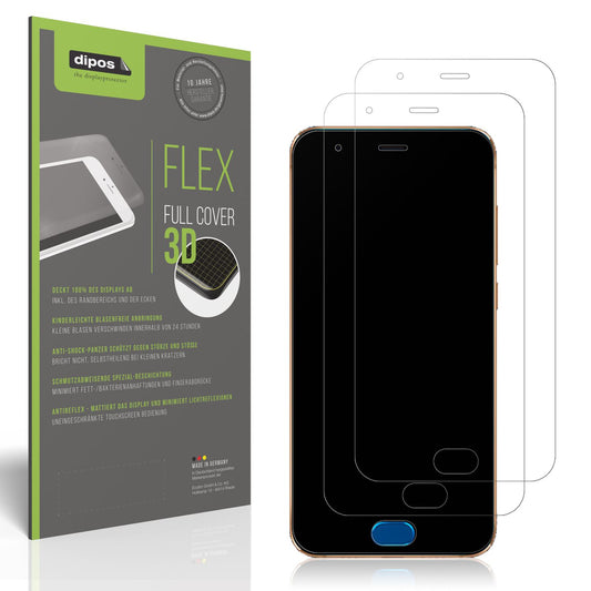 2x Full Cover Schutzfolie matt für Xiaomi Mi Note  (1)