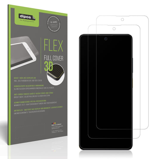 2x Full Cover Schutzfolie matt für Xiaomi Mi Poco  (1)