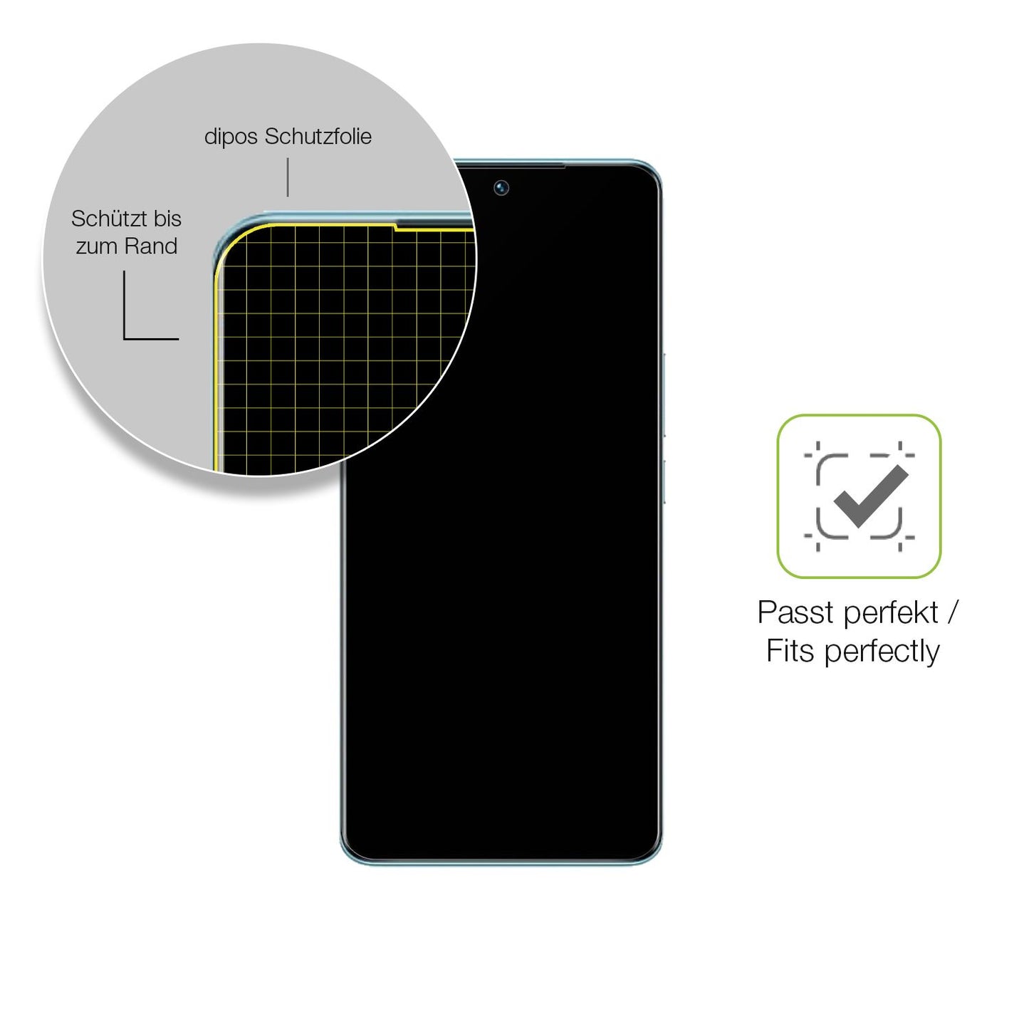 2x Full Cover Schutzfolie matt für Vivo V25 Pro (6)
