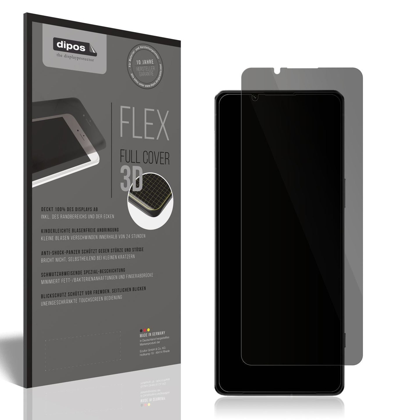 Full Cover Privacy Blickschutzfolie für Sony Xperi (1)