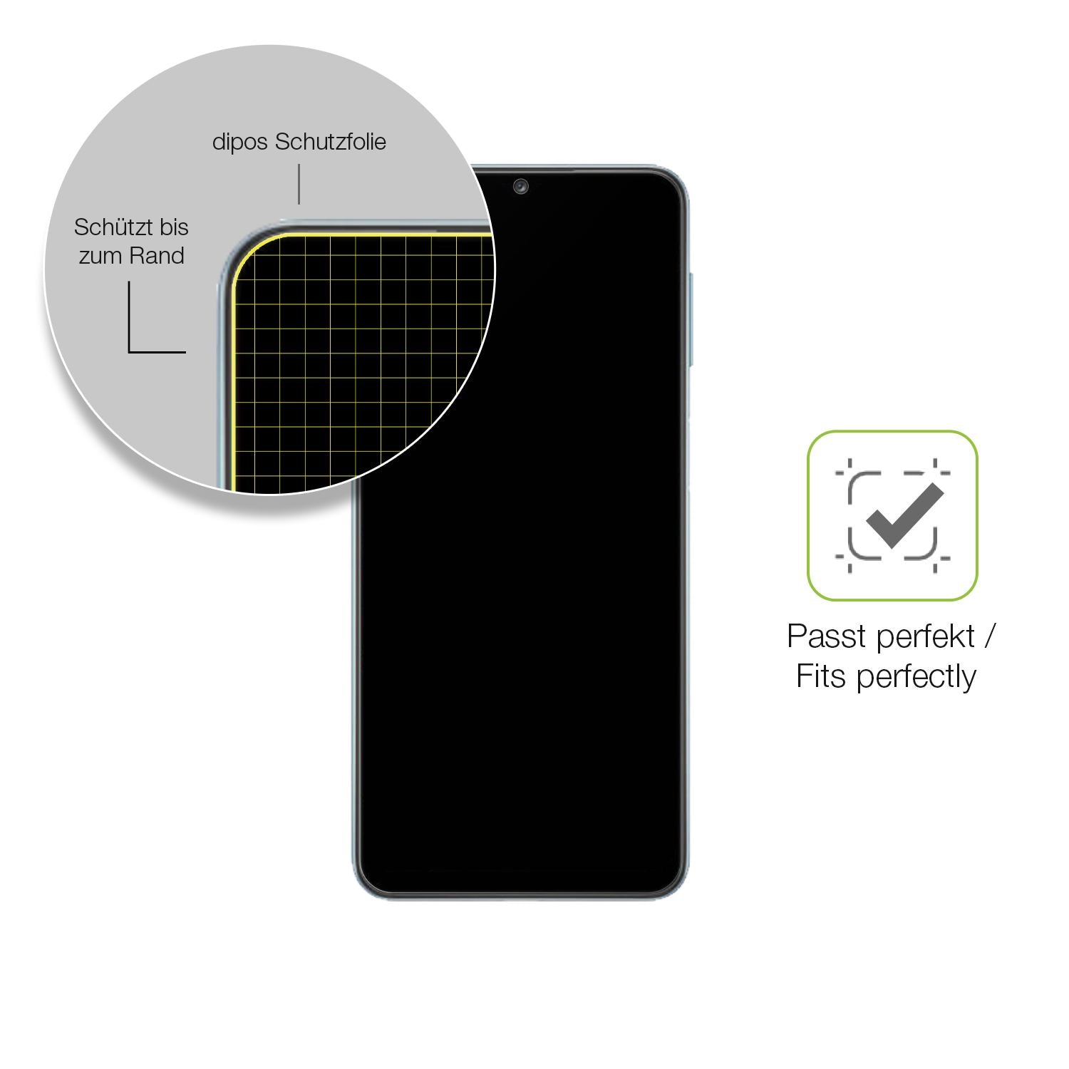 2x Full Cover Schutzfolie matt für Samsung Galaxy  (6)