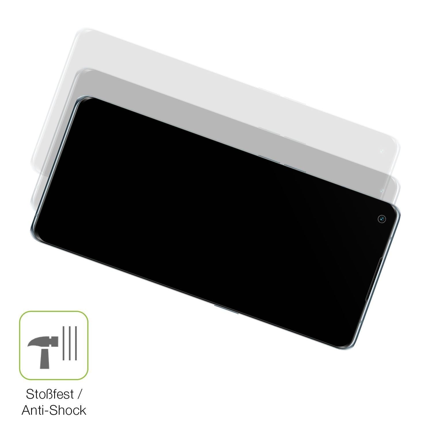 2x Full Cover Schutzfolie matt für Oppo Reno6 Pro  (4)