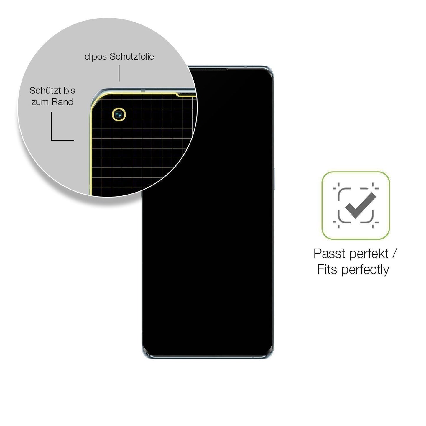 2x Full Cover Schutzfolie matt für Oppo Reno6 Pro  (6)