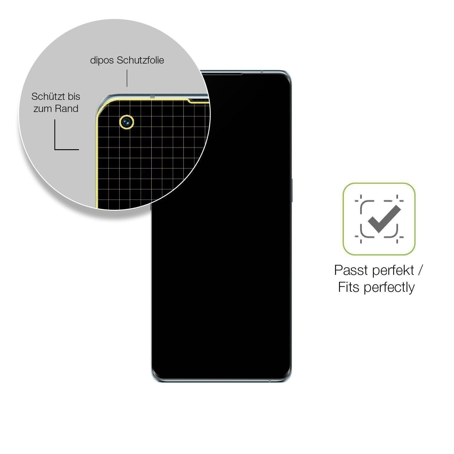 2x Full Cover Schutzfolie matt für Oppo Reno6 Pro  (6)