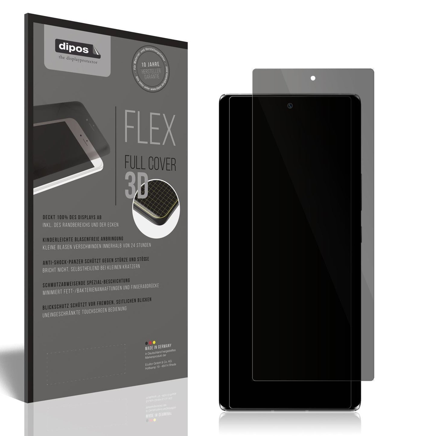 Full Cover Privacy Blickschutzfolie für ZTE Axon 3 (1)
