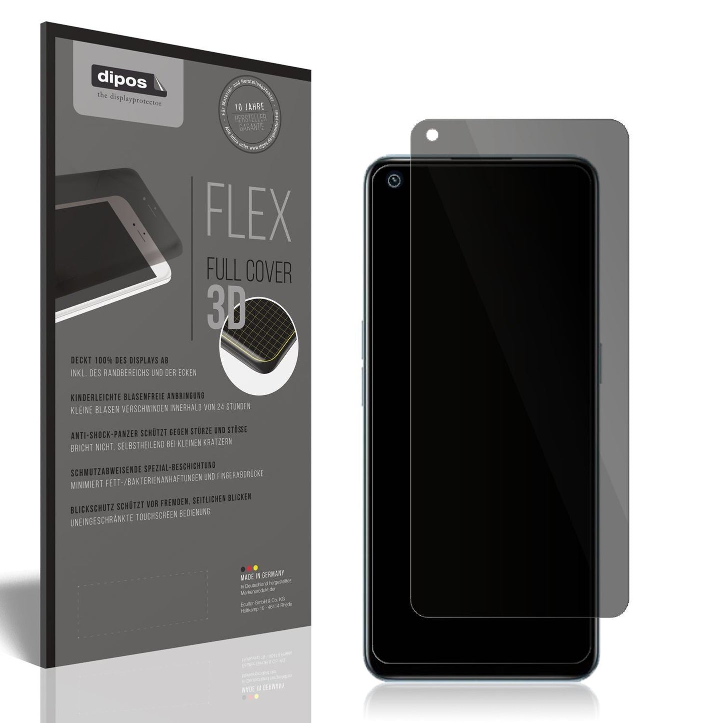 Full Cover Privacy Blickschutzfolie für Realme 9 P (1)