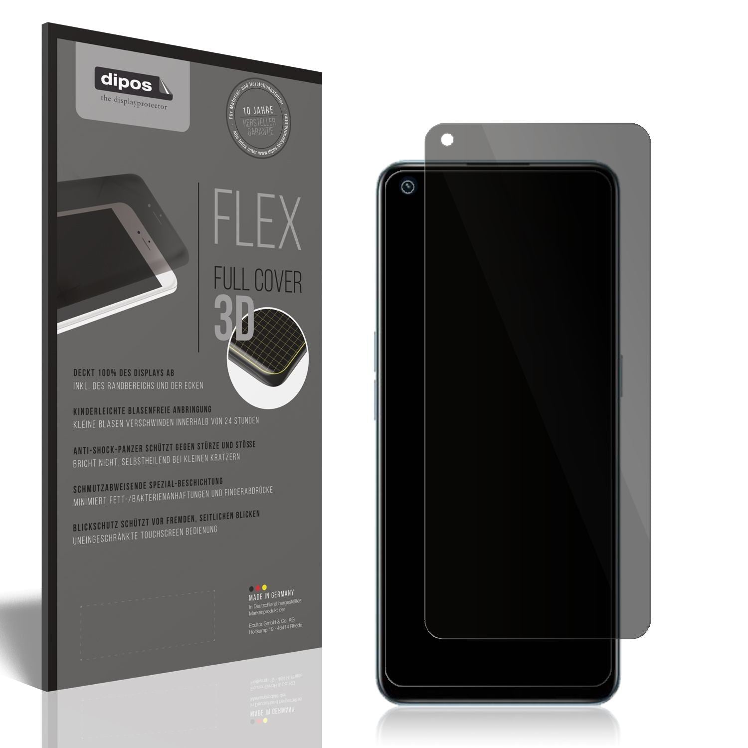 Full Cover Privacy Blickschutzfolie für Realme 9 P (1)