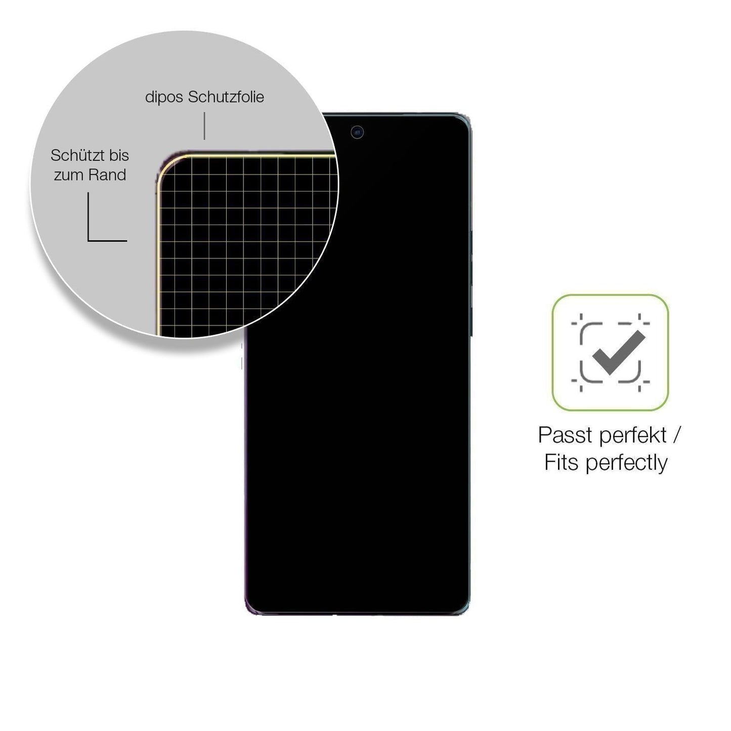2x Full Cover Schutzfolie matt für Motorola Moto E (6)