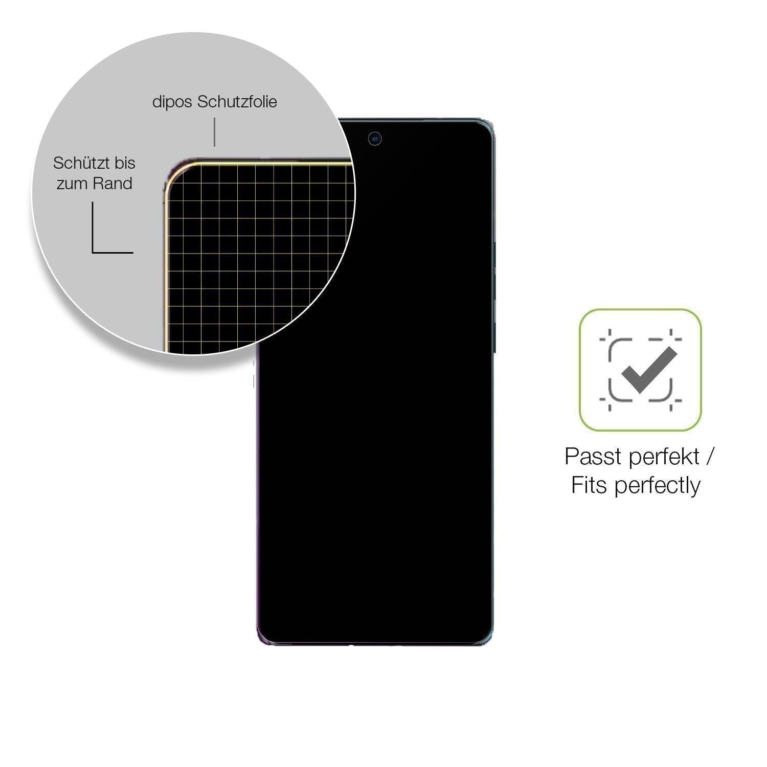 2x Full Cover Schutzfolie matt für Motorola Moto E (6)