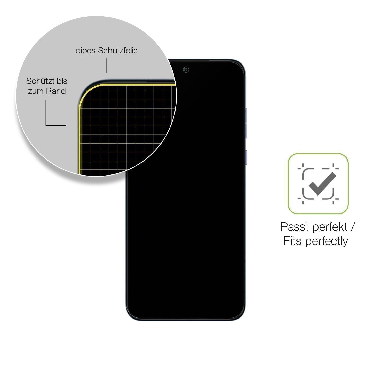 2x Full Cover Schutzfolie matt für MOTOROLA Moto E (6)