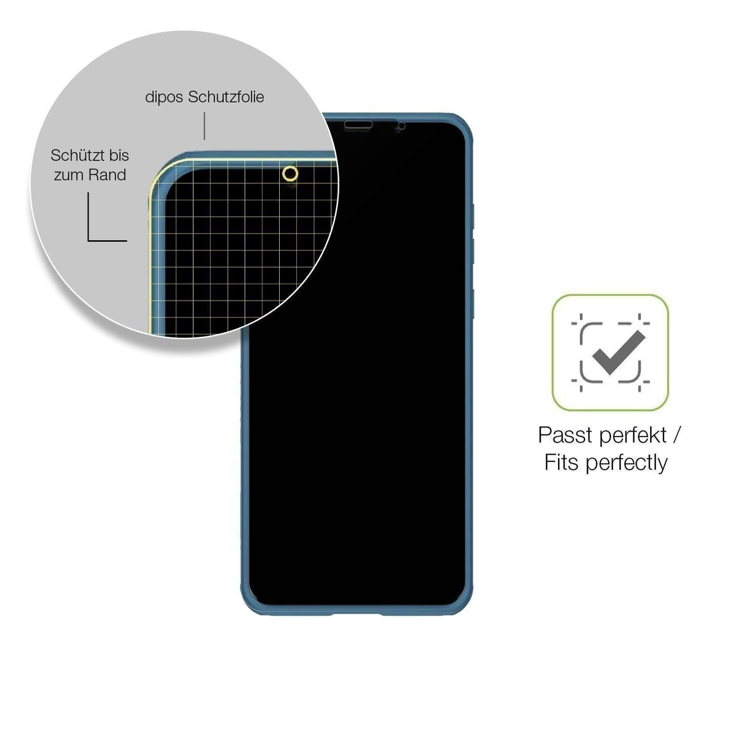 2x Full Cover Schutzfolie matt für Huawei Mate 50  (6)