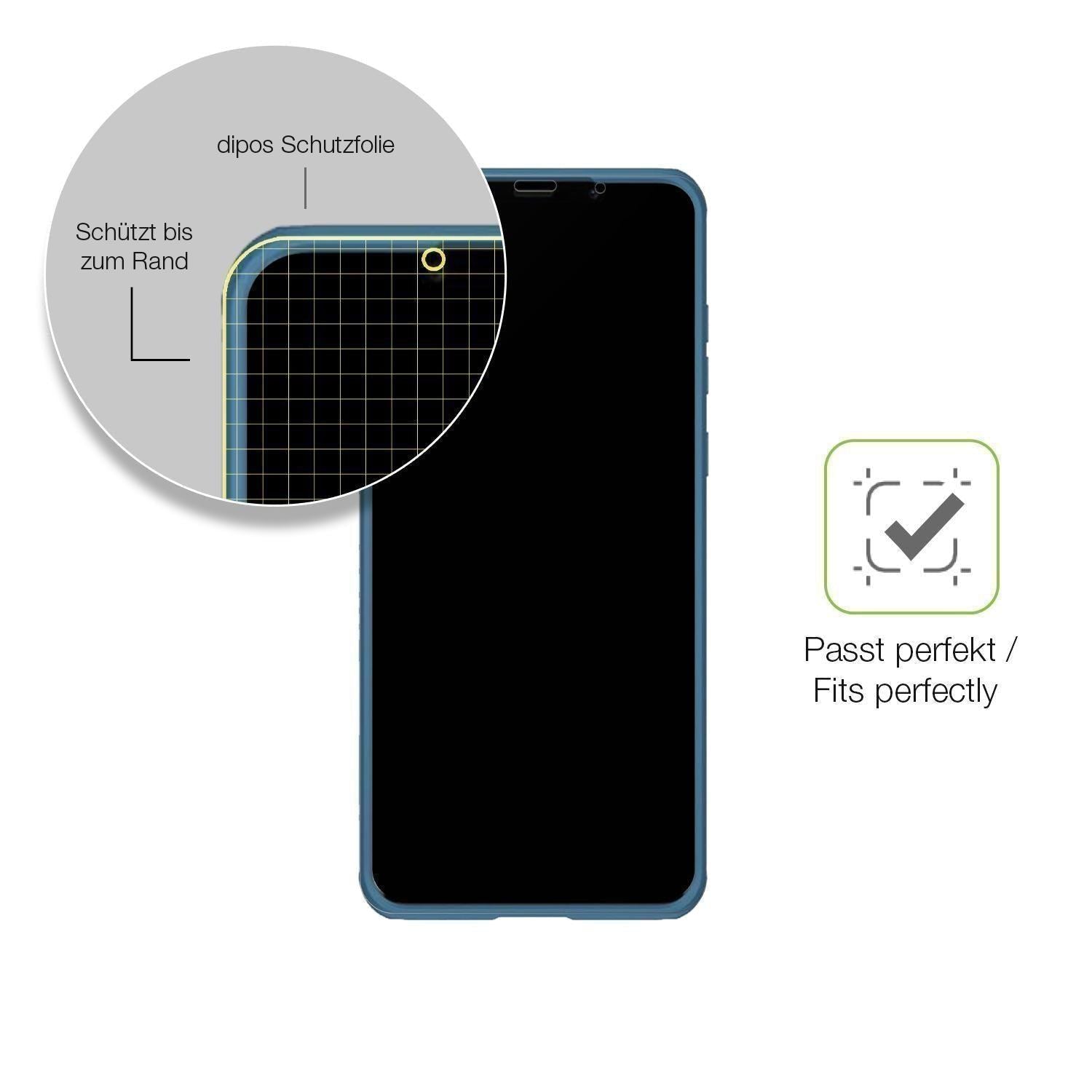 2x Full Cover Schutzfolie matt für Huawei Mate 50  (6)
