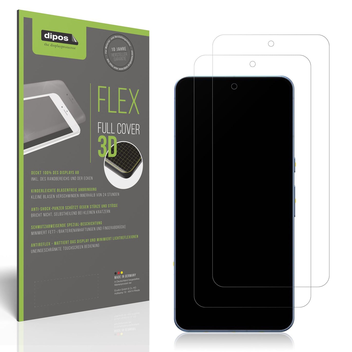 2x Full Cover Schutzfolie matt für Google Pixel 8 (1)