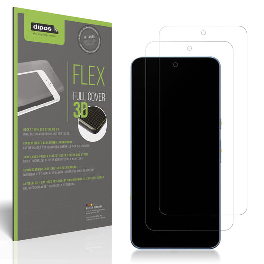 2x Full Cover Schutzfolie matt für Google Pixel 8 (1)