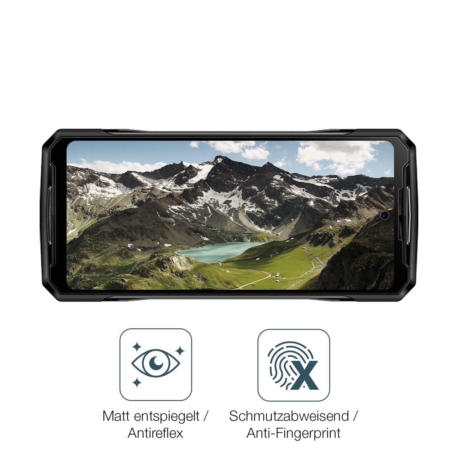 2x 9H Schutzfolie matt für Doogee DK10 Panzerfolie (5)