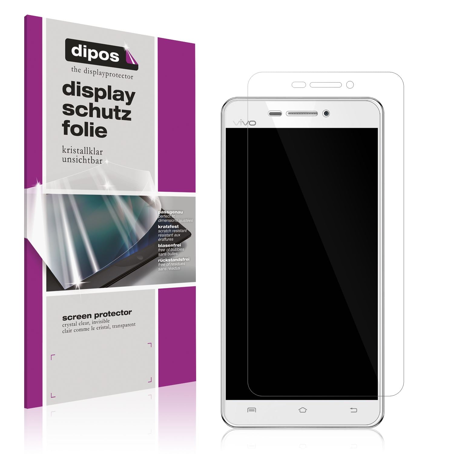 4x Schutzfolie klar für Vivo X3S Display-Schutzfol (1)