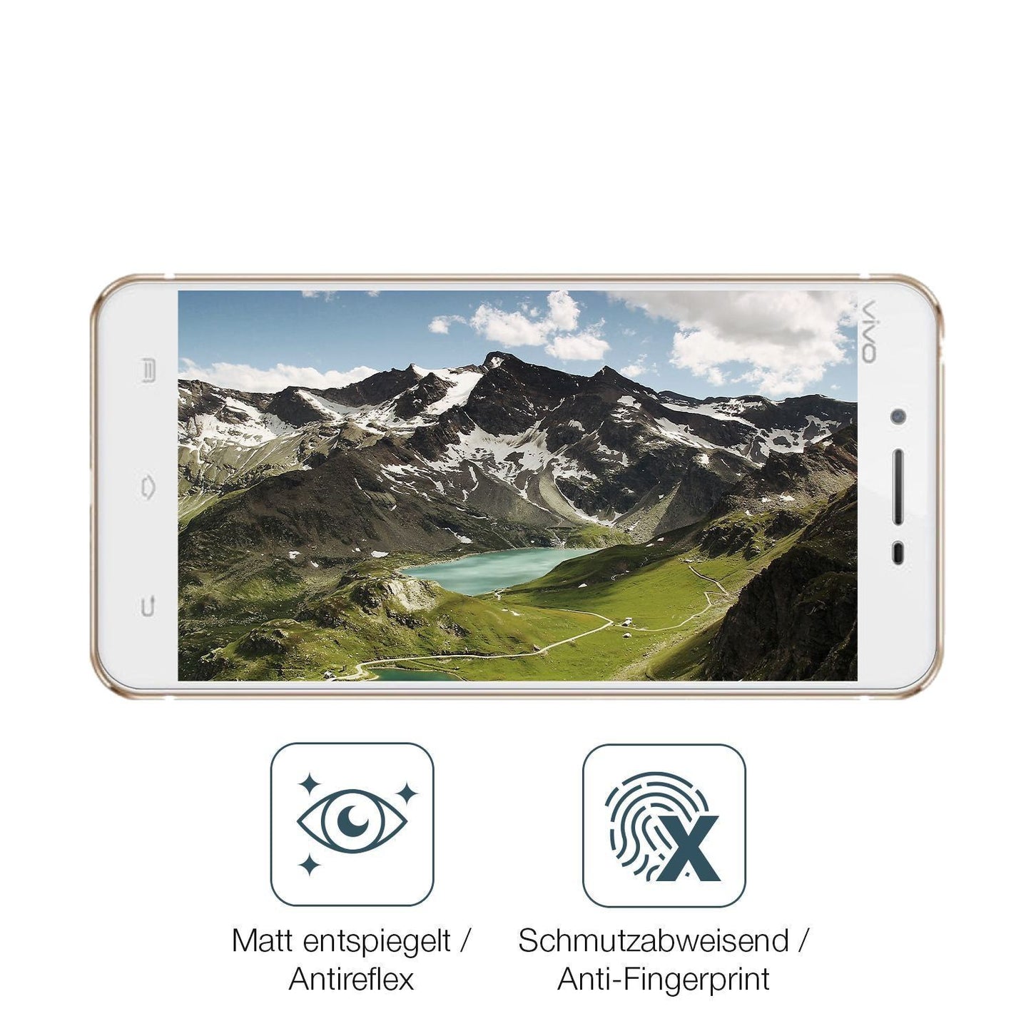 2x 9H Schutzfolie matt für Vivo X6A Panzerfolie (5)