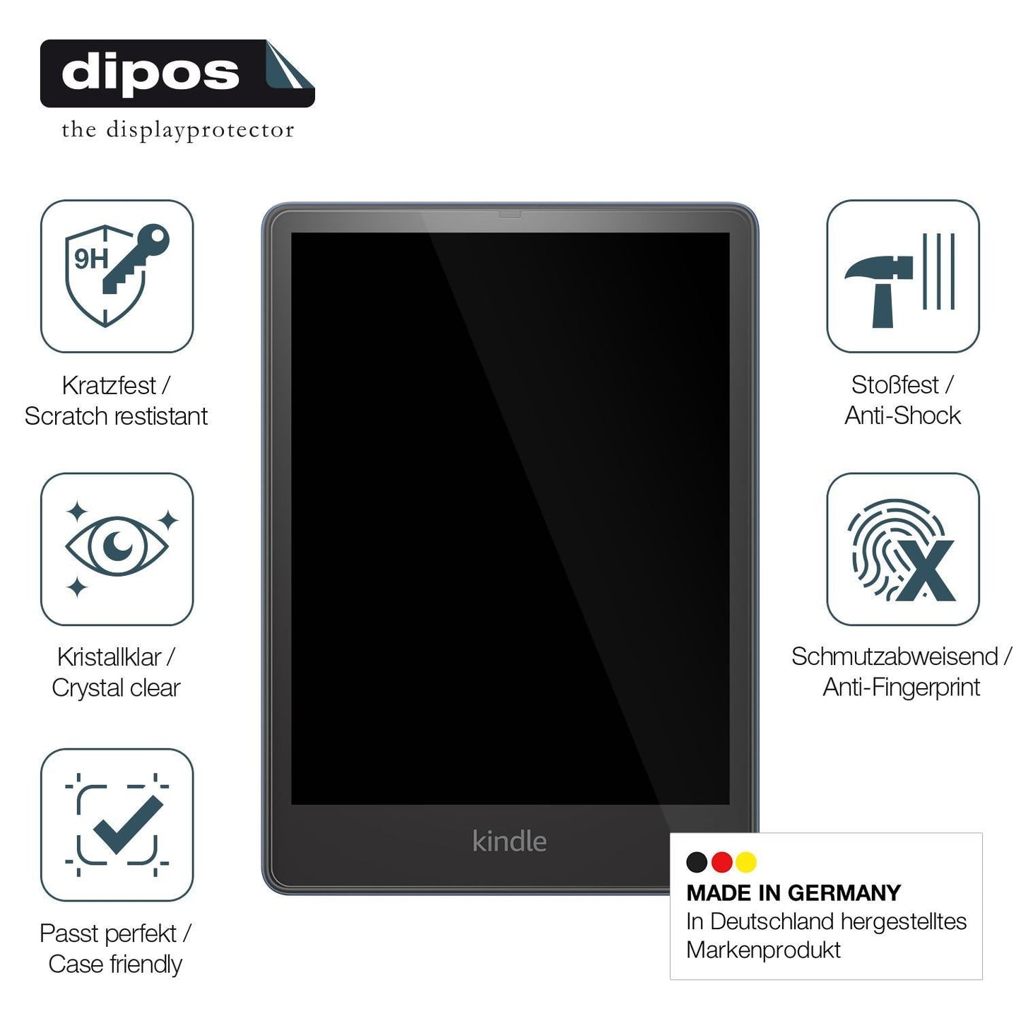 2x 9H Schutzfolie für Amazon Kindle Paperwhite Sig (7)