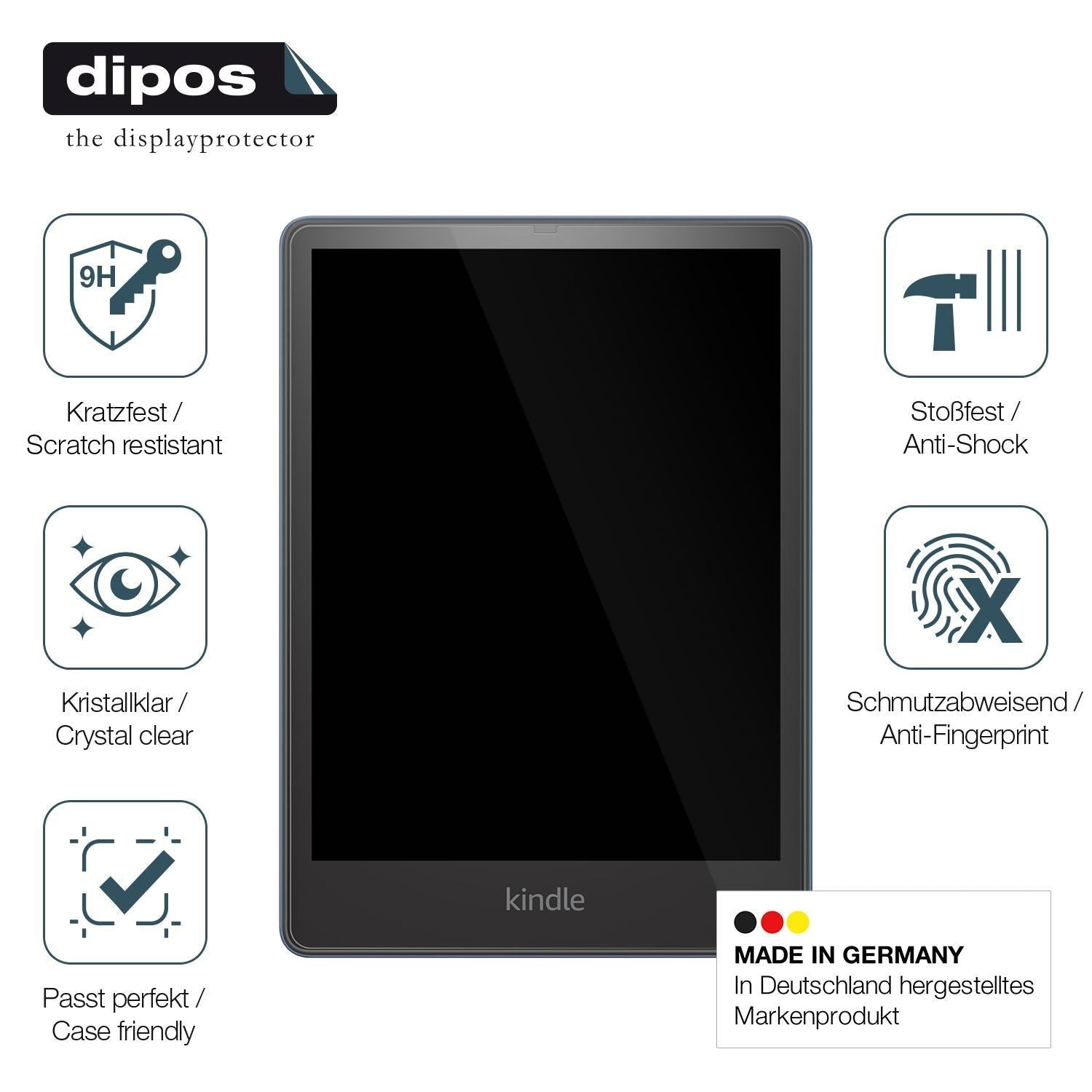 2x 9H Schutzfolie für Amazon Kindle Paperwhite Sig (7)