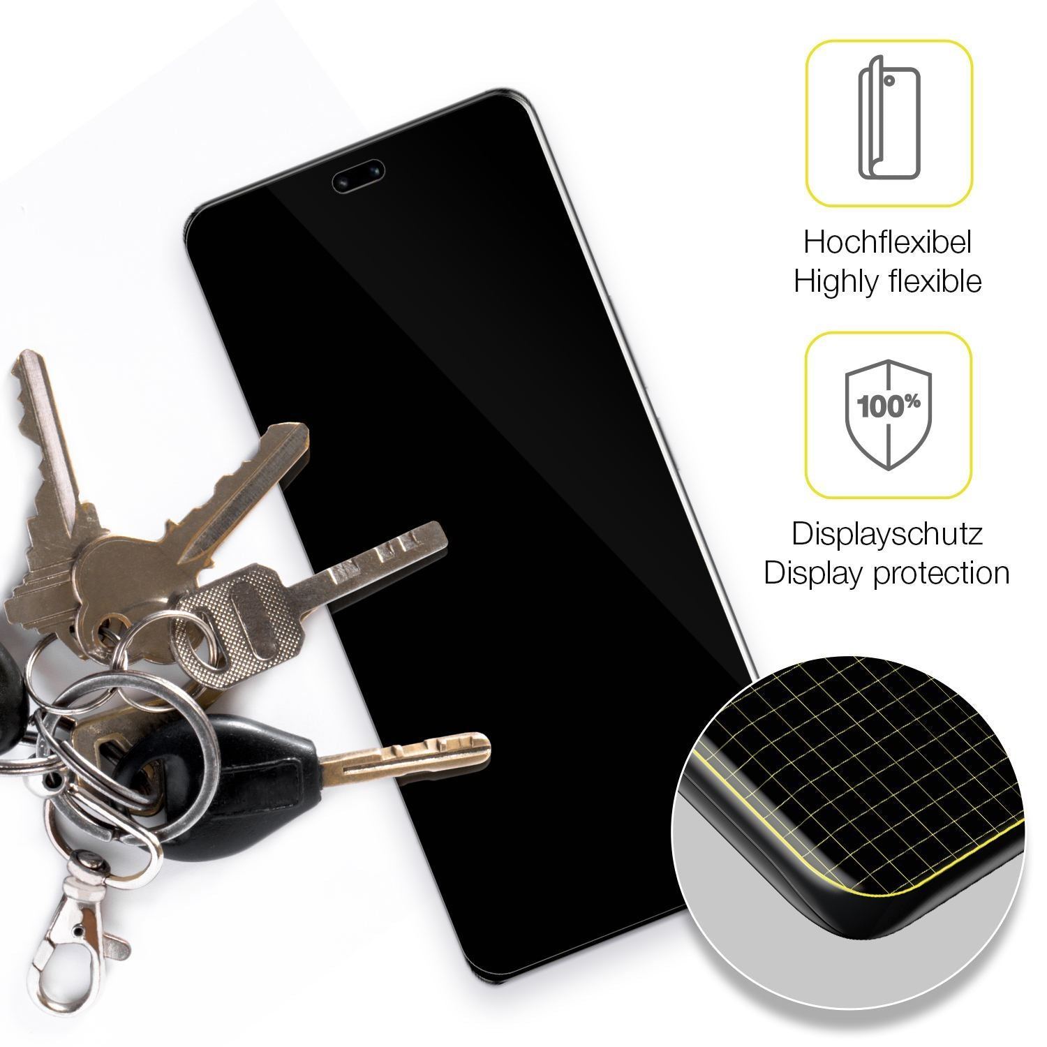 2x 3D Full Cover Schutzfolie für Honor 100 Pro (3)