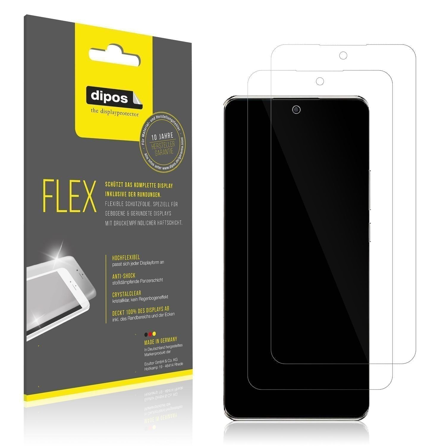 2x 3D Full Cover Schutzfolie für Oppo A2 Pro (1)