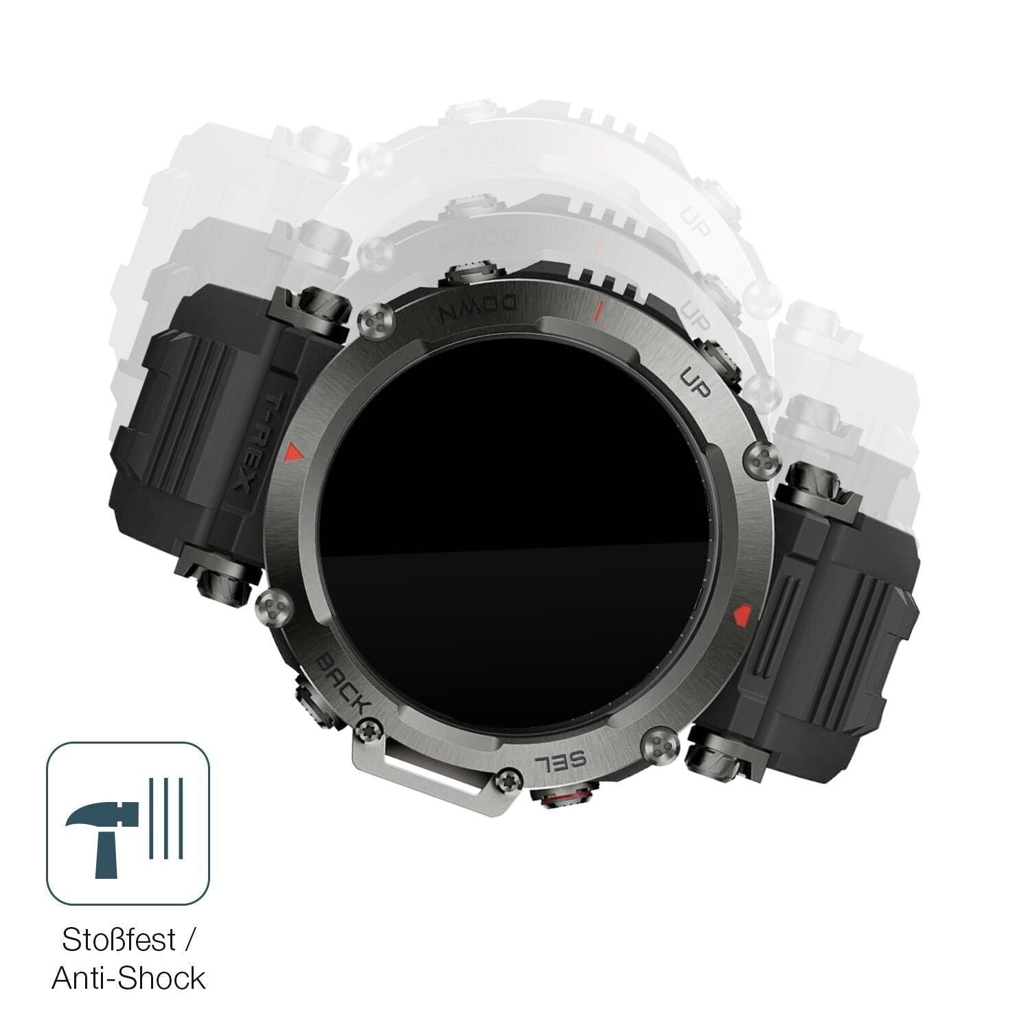 2x 9H Schutzfolie für Amazfit T-Rex Ultra Panzerfo (4)