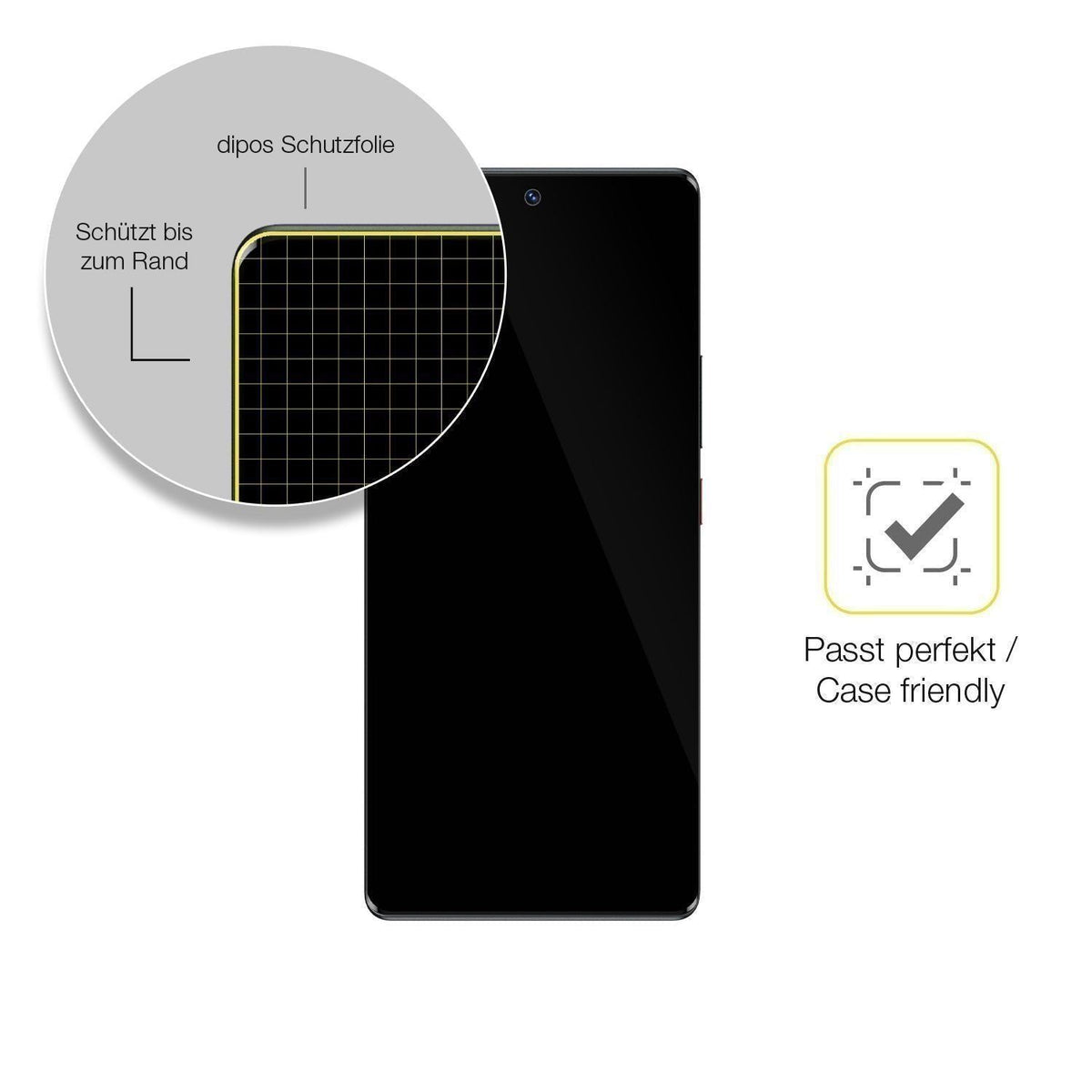 2x 3D Full Cover Schutzfolie für ZTE Blade V50 (6)