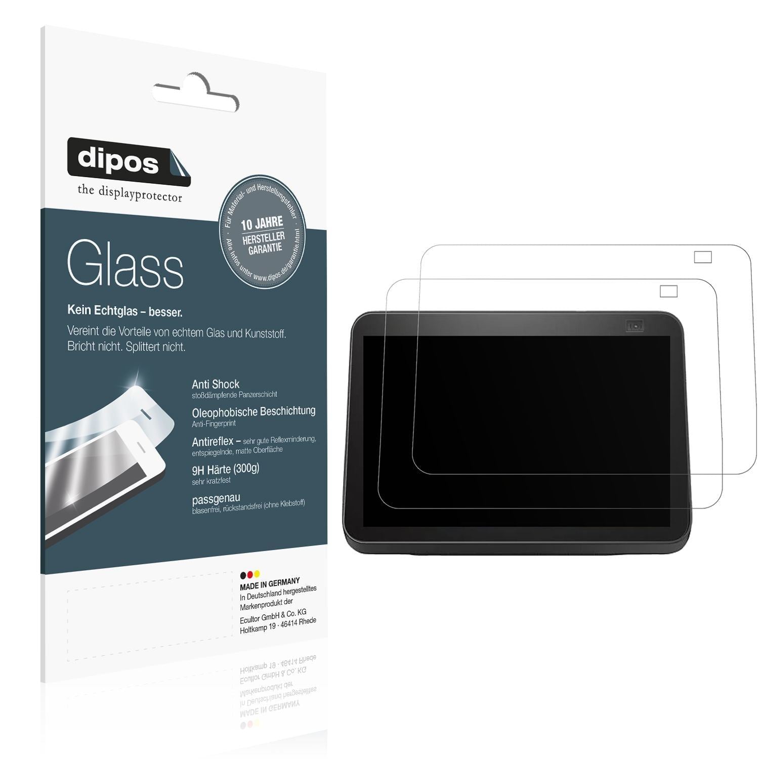 2x 9H Schutzfolie matt für Amazon Echo Show 8 2nd  (1)