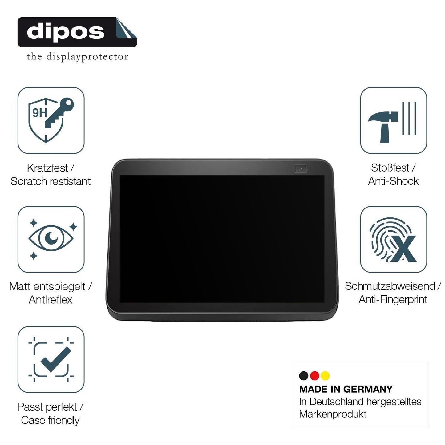 2x 9H Schutzfolie matt für Amazon Echo Show 8 2nd  (7)