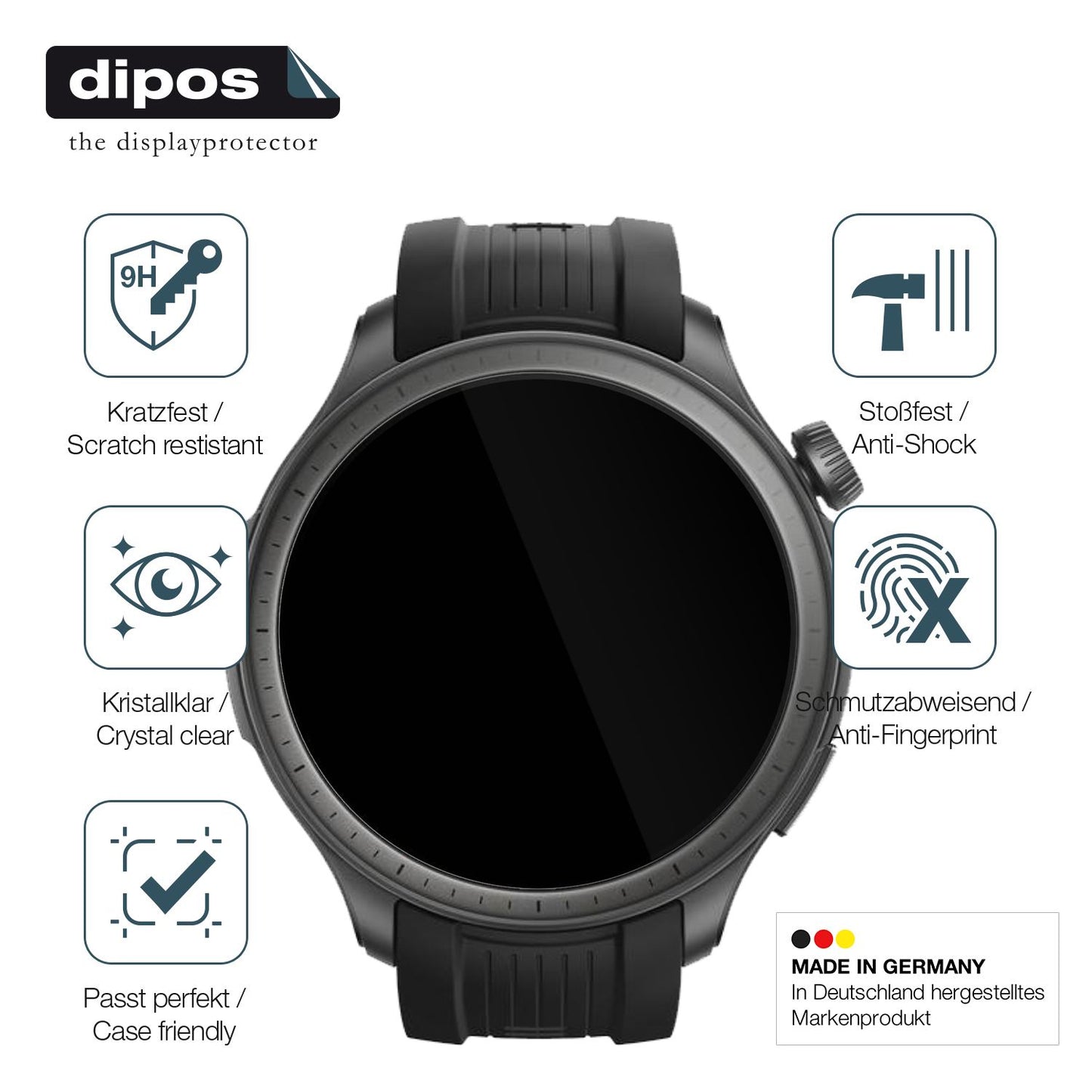 2x 9H Schutzfolie für Amazfit Balance Panzerfolie (7)