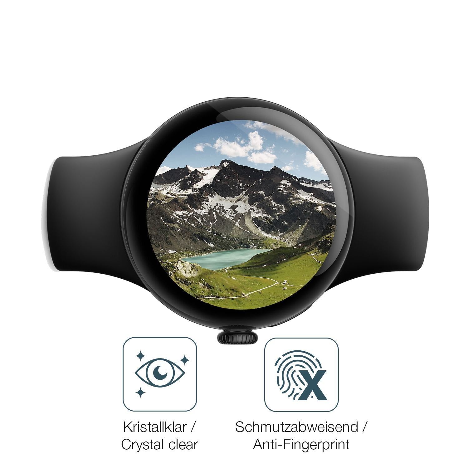 2x 9H Schutzfolie für Google Pixel Watch 1 Panzerf (5)