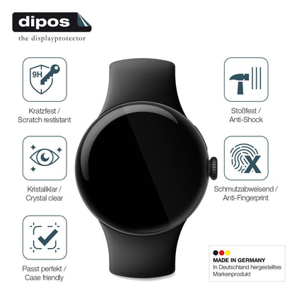 2x 9H Schutzfolie für Google Pixel Watch 1 Panzerf (7)
