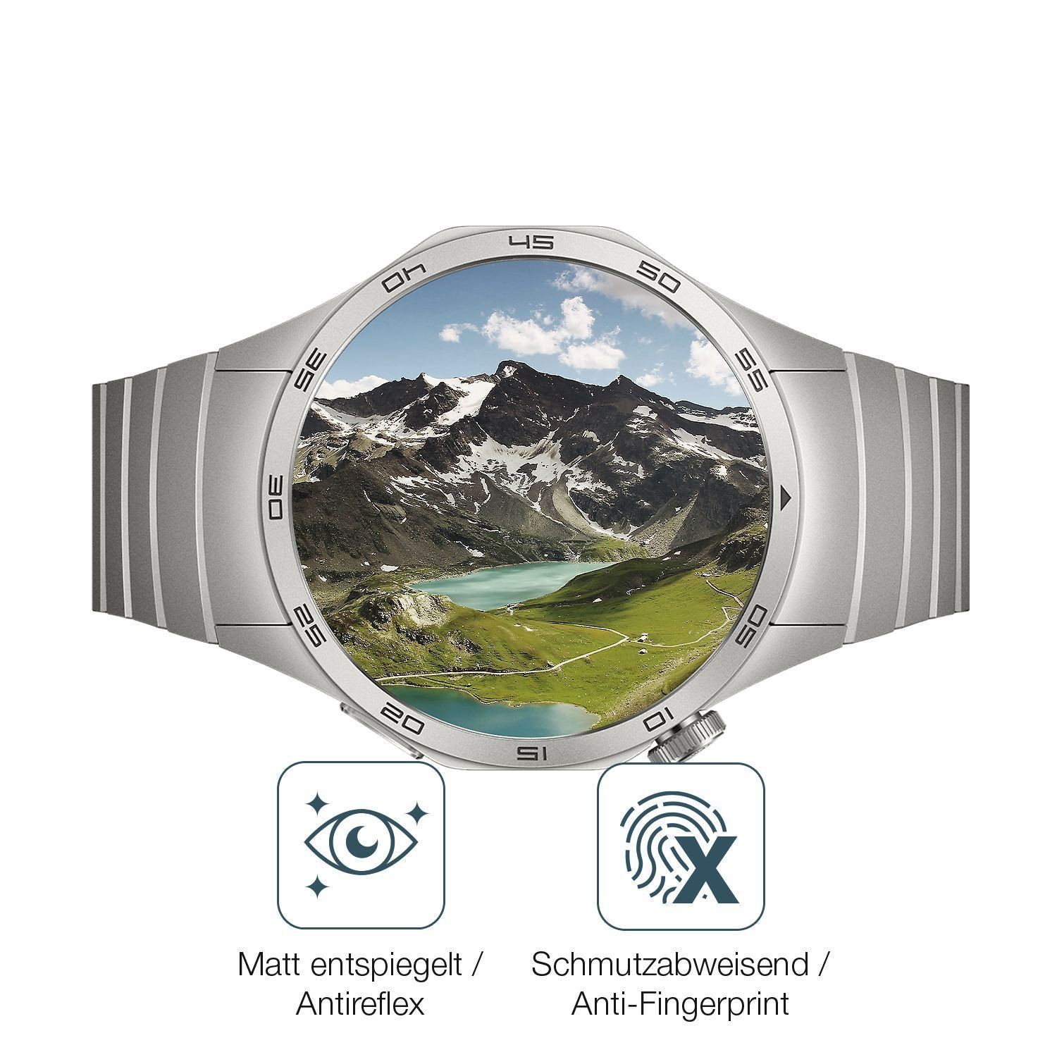 2x 9H Schutzfolie matt für Huawei Watch GT4 46mm P (5)