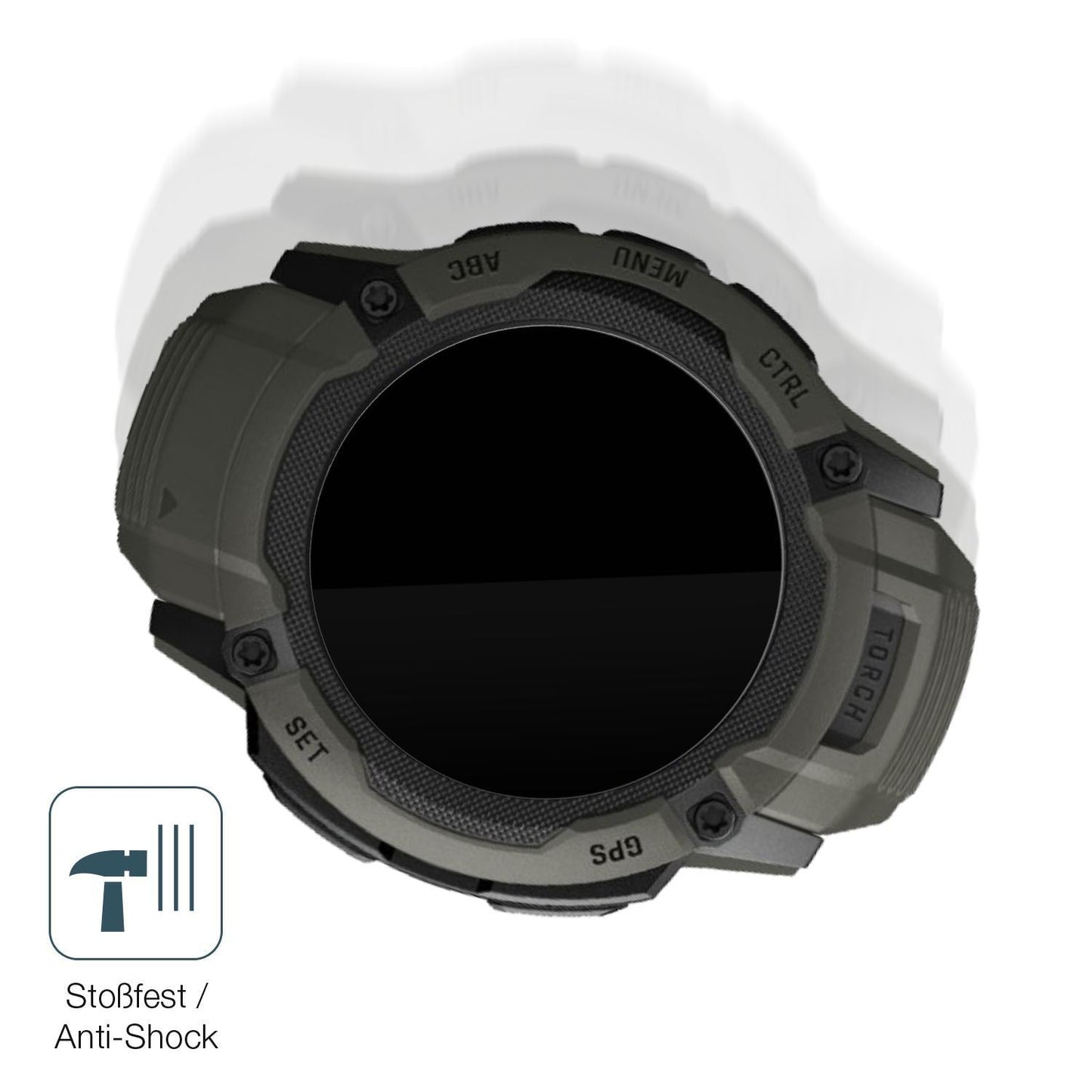 2x 9H Schutzfolie für Garmin Instinct 2x Solar Pan (4)